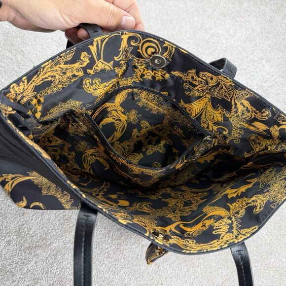 Versace Parfums Black & Gold Tote Bag Set – New with Matching Small Pouch - Picture 5 of 7